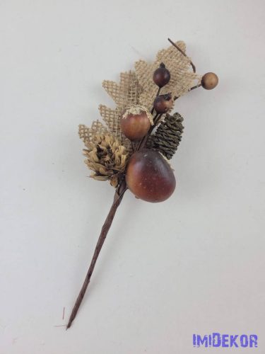 Juta leveles tobozos gesztenyés pick 17cm