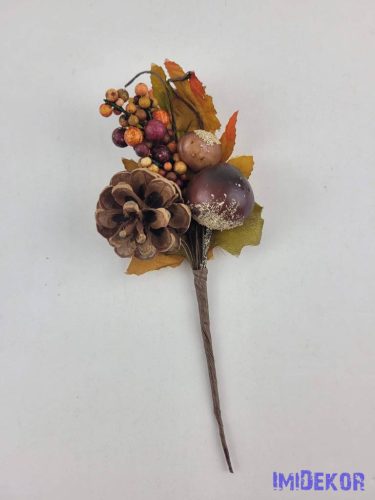 Gesztenyés tobozos bogyós pick 16cm