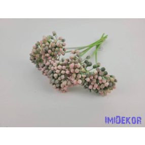 Bogyós 6 szálas dekor köteg 26 cm - Rózsaszín