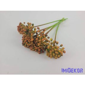 Bogyós 6 szálas dekor köteg 26 cm - Narancs