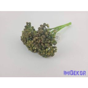 Bogyós 6 szálas dekor köteg 26 cm - Sötét Zöld