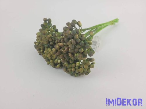 Bogyós 6 szálas dekor köteg 26 cm - Sötét Zöld