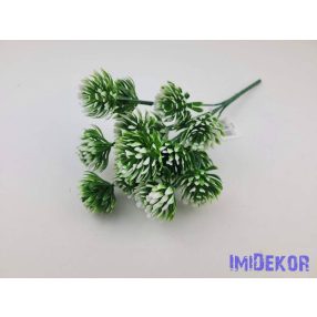 Fehérlő zöld 5 ágú mű bokor 28 cm