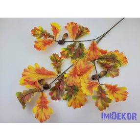 Makkos leveles műzöld ág 64cm - Narancs