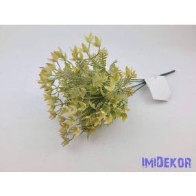   Tölcsér virágú hamvas 6 ágú műzöld csokor 30 cm - Sárga