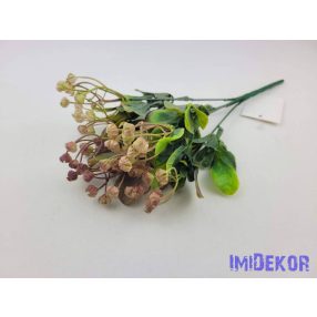 Gumós 5 ágú műzöld csokor 28 cm - Mályva