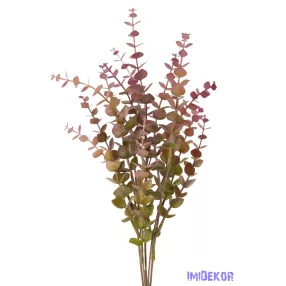 Eukaliptusz mű 5 ágú hamvas bokor 40 cm - Rózsaszín