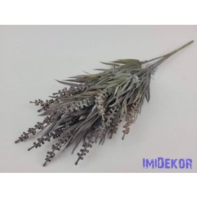 Fürtös leveles mű 5 ágú hamvas bokor 39 cm - Sötét