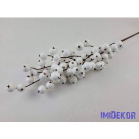 Bogyós ág 63cm - Fehér