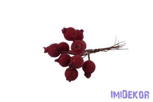Deres csipkebogyó pick 11cm 12db/köteg - Bordó