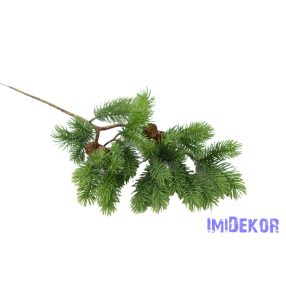 Fenyő ág tobozzal 53cm - Zöld