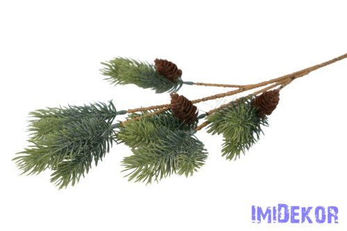 Fenyő ág tobozzal 48cm - Hamvas