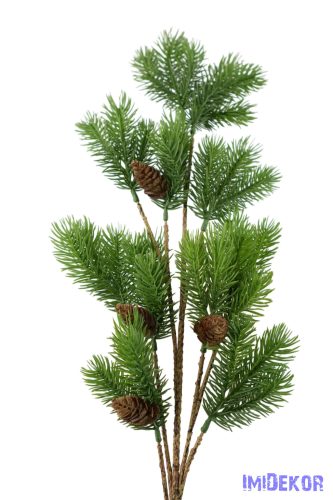 Fenyő ág tobozzal 65cm - Zöld