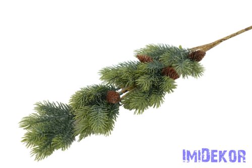 Fenyő ág tobozzal 63cm - Hamvas