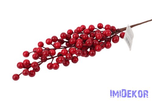 Piros bogyós ág 56 cm