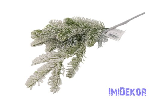Havas fenyő ág ezüst tujával 41cm