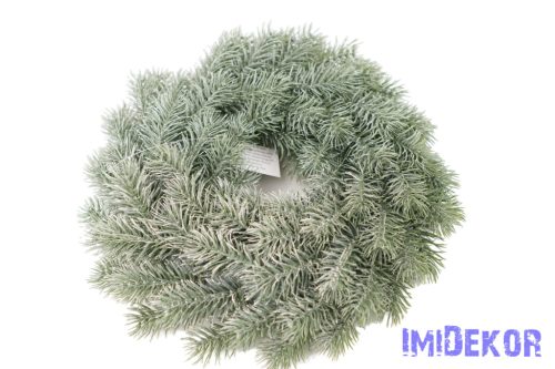 Fenyő koszorú hamvas 28 cm