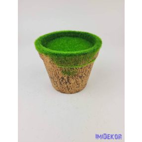 Tűzhető műfüves kaspó M8,5cm - 99