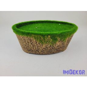 Tűzhető műfüves kaspó M8,5cm - 101