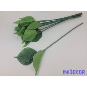 Hortenzia 2 zöld leveles szár 51 cm