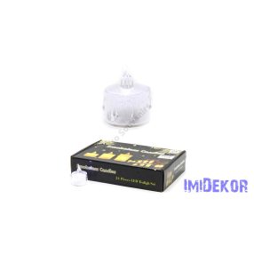 LED teamécses hidegfényű 3,8x5cm - Csurgatott