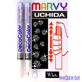 Marvy DecoColor lakkfilc tűhegyű 130S - Fehér