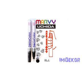 Marvy DecoColor lakkfilc tűhegyű 140S - Fekete