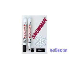 Snowman alkoholos filc vastag vágott hegyű GT - Fekete