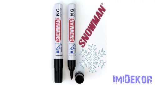 Snowman alkoholos filc vastag NG - Fekete