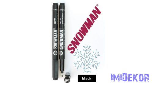 Snowman alkoholos filc vékony OPM - Fekete