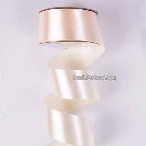 Szatén szalag 38 mm x 22.86 m - Ekrü