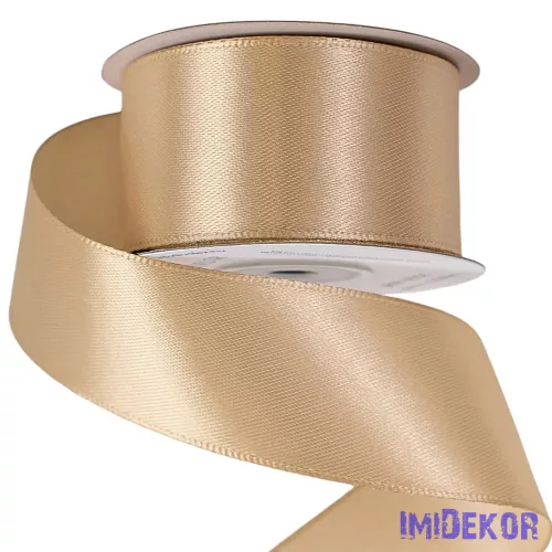 Szatén szalag 38 mm x 22.86 m - Bézs
