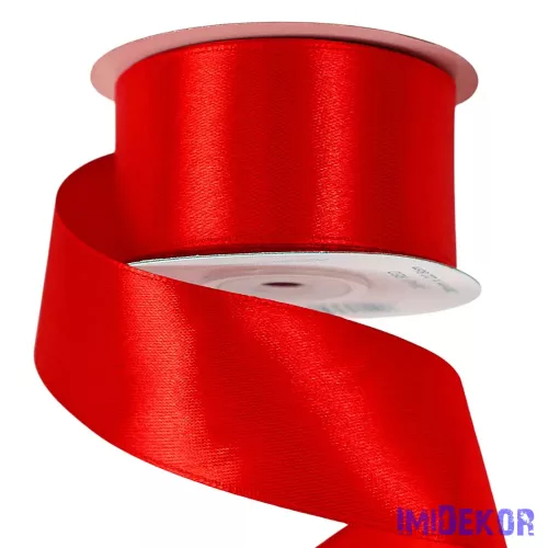 Szatén szalag 38 mm x 22.86 m - Piros