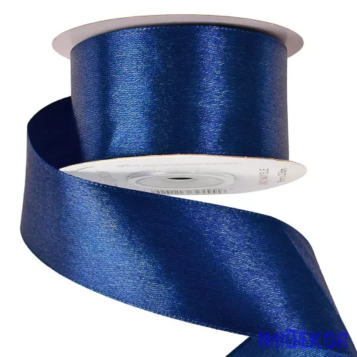 Szatén szalag 38 mm x 22.86 m - Tengerészkék