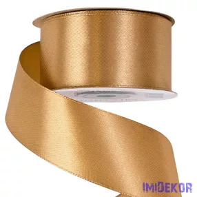 Szatén szalag 38 mm x 22.86 m - Aranybarna