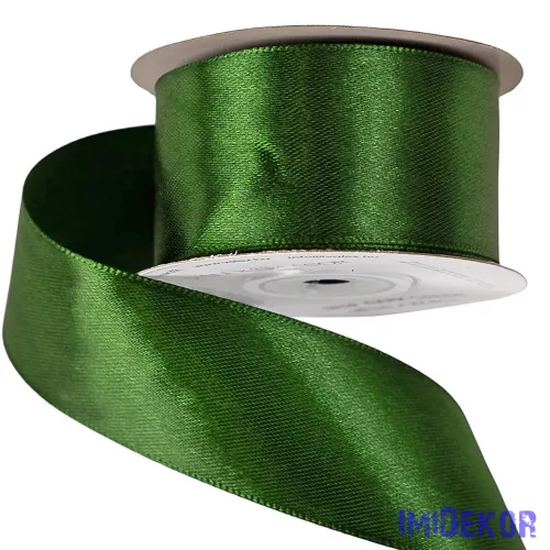 Szatén szalag 38 mm x 22.86 m - Sötétzöld