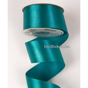 Szatén szalag 38 mm x 22.86 m - Türkizkék
