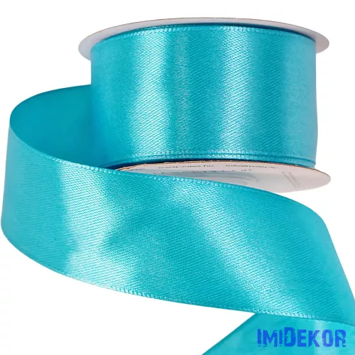 Szatén szalag 38 mm x 22.86 m - Aqua Kék