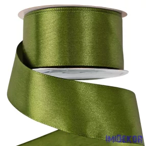 Szatén szalag 38 mm x 22.86 m - Olivazöld