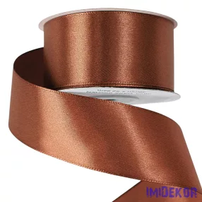 Szatén szalag 38 mm x 22.86 m - Sötétbarna