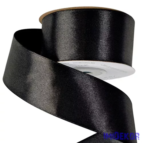 Szatén szalag 38 mm x 22.86 m - Fekete