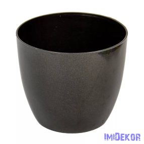 Műanyag kaspó Oslonka D15 cm - Grafit