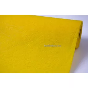  3D Virágmintás Vetex csomagoló dekoranyag 50cm x 4,5m - Sárga