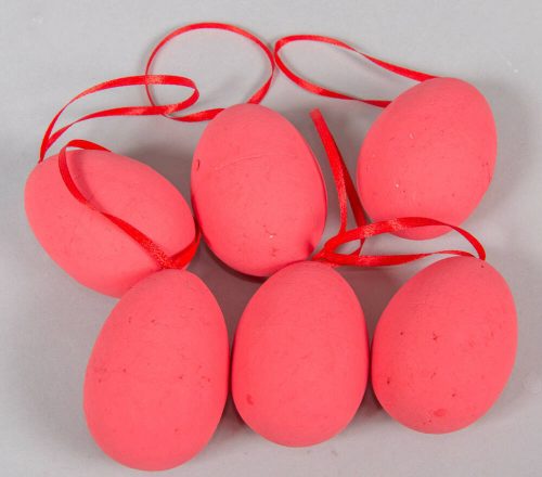 Hungarocell tojás akasztós 6 cm piros