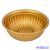 Műanyag kerek bordás tál D31 M12 cm - Arany