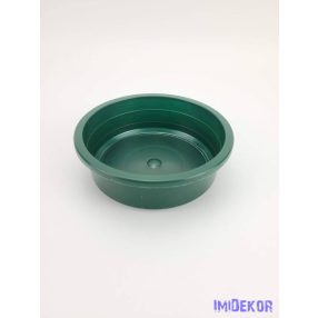 Kör műanyag tál D14cm - Zöld