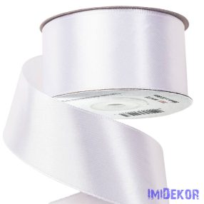 Szatén szalag 50 mm x 22.86 m - Fehér