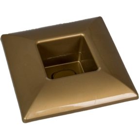 Műanyag tál négyzet alakú arany 17x17cm