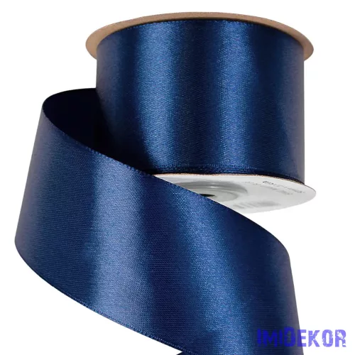 Szatén szalag 50 mm x 22.86 m - Tengerészkék