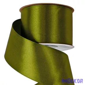 Szatén szalag 50 mm x 22.86 m - Olivazöld
